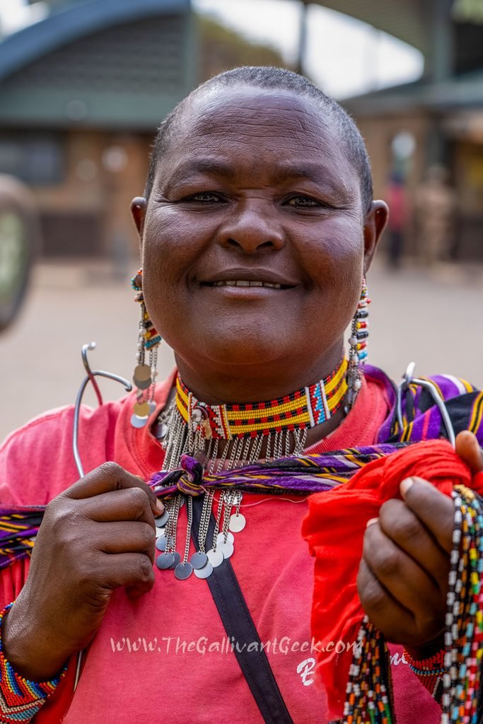 Local souvenir stall outside Amboseli National Park, Kenya
