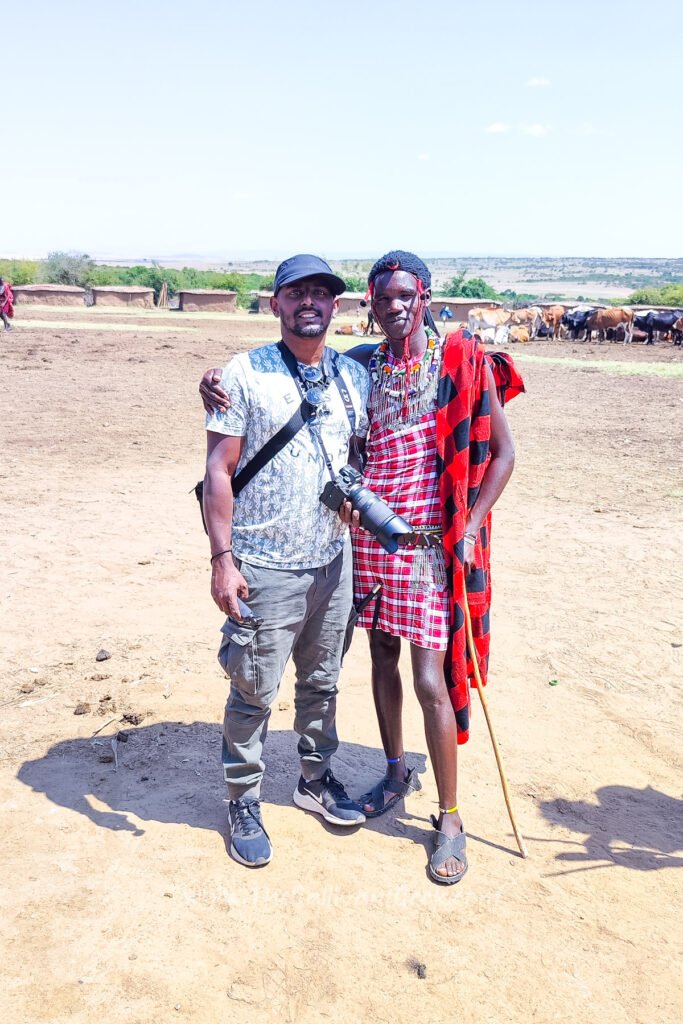 Visiting a Maasai village in Kenya with a Maasai guide
